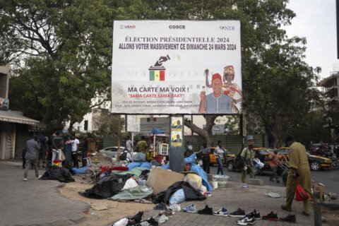 Senegal votes Sunday in a presidential election that has fired up political tensions