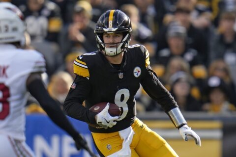 Steelers trade Kenny Pickett to the Eagles after signing Russell Wilson, sources tell the AP