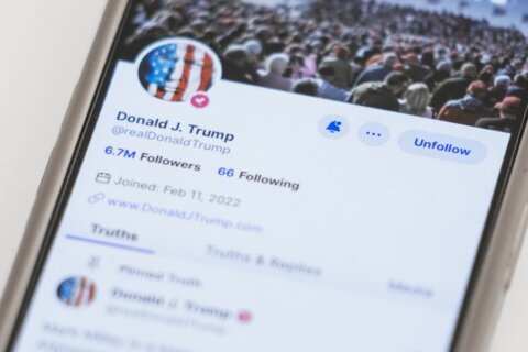 Trump’s social media company gains in its first day of trading on Nasdaq
