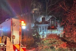 Officials in Fairfax County, Virginia, responded to a house fire  in the Wakefield area. (Courtesy Fairfax County Fire and Rescue Department)