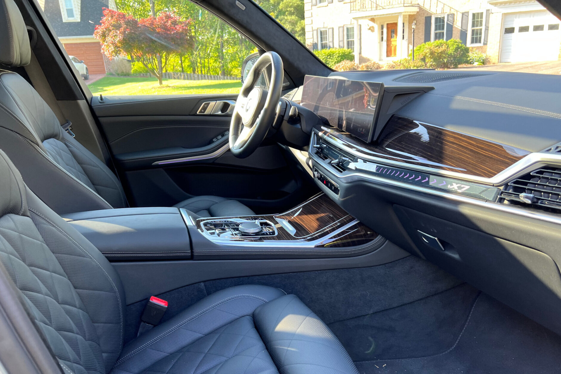 Interior of BMW X7