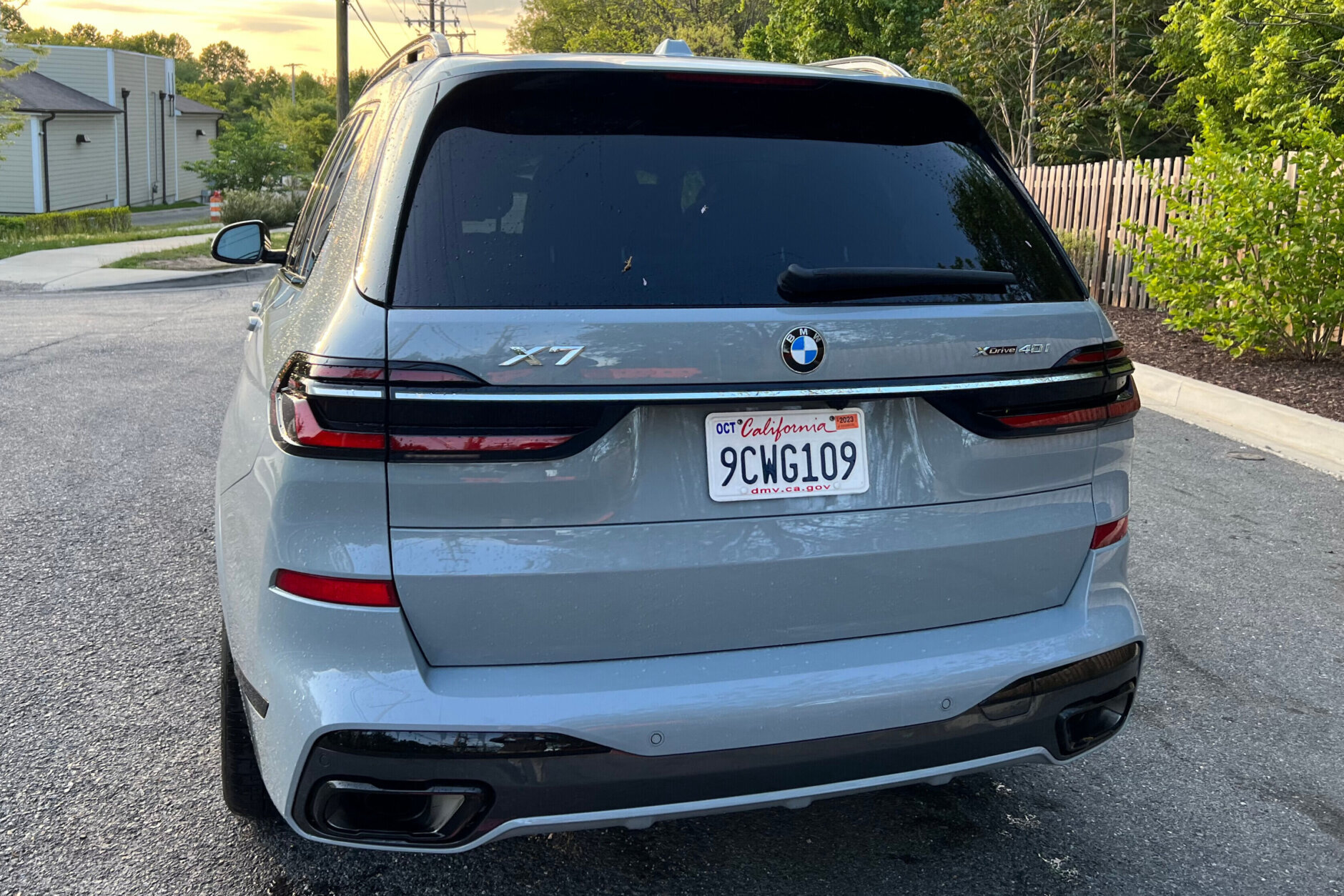 Back of BMW X7