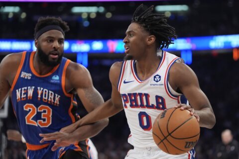 Tyrese Maxey saves Sixers from elimination with huge finish in OT win that cuts Knicks’ lead to 3-2