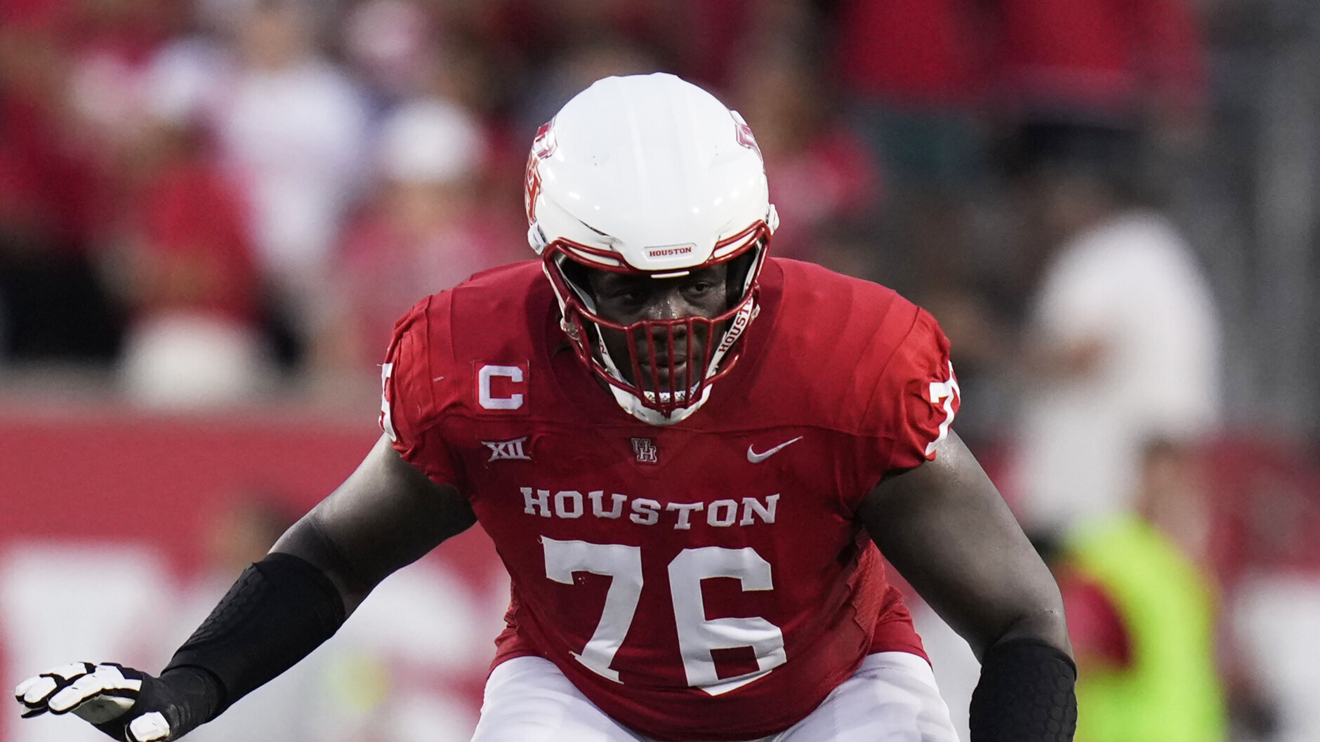 <h3>Round 2 (36th overall) — Patrick Paul, OT Houston</h3>
<p>Let me be clear: I&#8217;d prefer Washington trades this pick as part of a package to select Chop Robinson in the first round. Yeah, I know a certain 2020 first-round edge rusher from Penn State with local ties didn&#8217;t pan out … but if the Quince Orchard High School graduate is the second coming of Micah Parsons, the Commanders can ill afford to see him go elsewhere, let alone to another division rival.</p>
<p>But, in the spirit of sticking to the picks, I&#8217;ll go with the younger (and projectedly better) of the Paul brothers (the Commanders already have Chris, the guard selected in the seventh round in 2020). Patrick played in an Air Raid-style offense so his transition to Kliff Kingsbury&#8217;s version should be relatively smooth. Plus, he&#8217;s a natural left tackle, while contemporaries Amarius Mims and Tyler Guyton primarily played the right side in college (and, frankly, may be gone by the time this pick is on the clock). There may or may not be a better tackle option here but it&#8217;s arguably Washington&#8217;s second-most pressing need entering this draft.</p>
