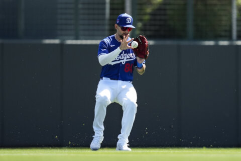 Dodgers prospect Andy Pages singles in major league debut against Nationals