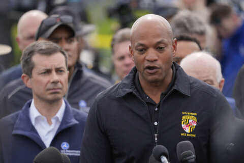 Only on WTOP: Maryland Gov. Wes Moore says state is still mourning 1 week after Baltimore bridge collapse