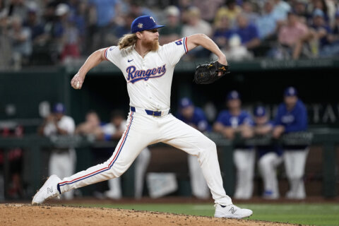 Rangers' Jon Gray holds Nationals to 3 singles over 8 innings in a 7-1 win