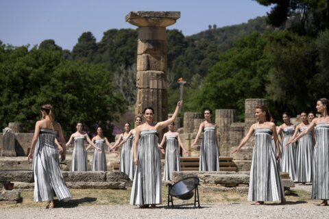 Paris Olympics flame to be lit with elan at Greek cradle of ancient games — if it’s sunny enough
