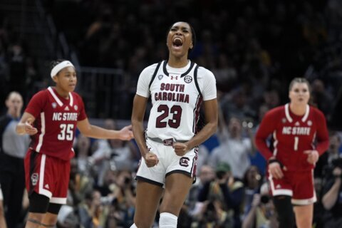 South Carolina women stay perfect, surge past N.C. State 78-59 to reach NCAA title game