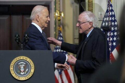 Biden and Sen. Bernie Sanders join forces to promote lower health care costs, including for inhalers