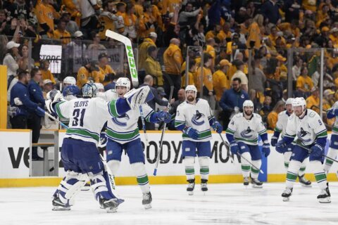 Boeser’s hat trick helps Canucks rally, push Preds to brink of elimination