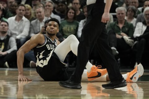 Bucks open their playoff run without Giannis Antetokounmpo because of left calf strain