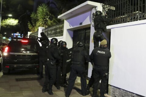Mexico releases video of Ecuador's raid on its embassy