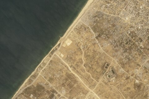 Satellite photos show new port construction in Gaza Strip for US-led aid operation
