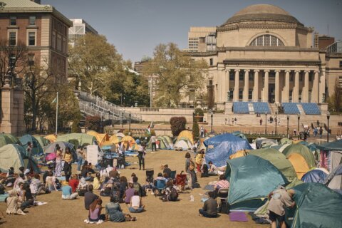 Israel-Hamas war protesters defy Columbia University’s deadline to disband camp or face suspension
