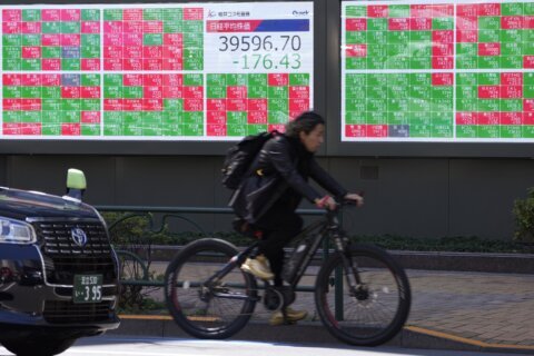 Stock market today: Asian shares are mixed, taking hot US inflation data in stride