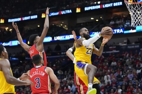 LeBron James and the Lakers beat Pelicans in play-in, earn a playoff rematch with Denver Nuggets