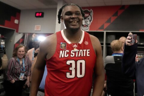 At Final Four, NC State big man Burns says no, he has no plans on playing football