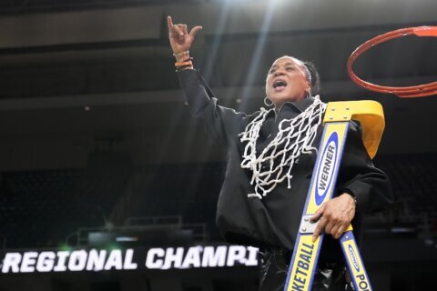 South Carolina’s Dawn Staley is the AP Coach of the Year for the 2nd time