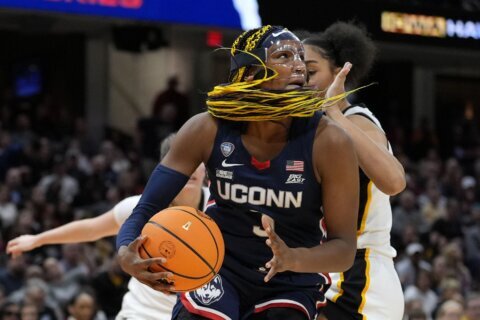 Bad call? Late whistle on UConn’s Edwards helps send Iowa to the title game and the Huskies home