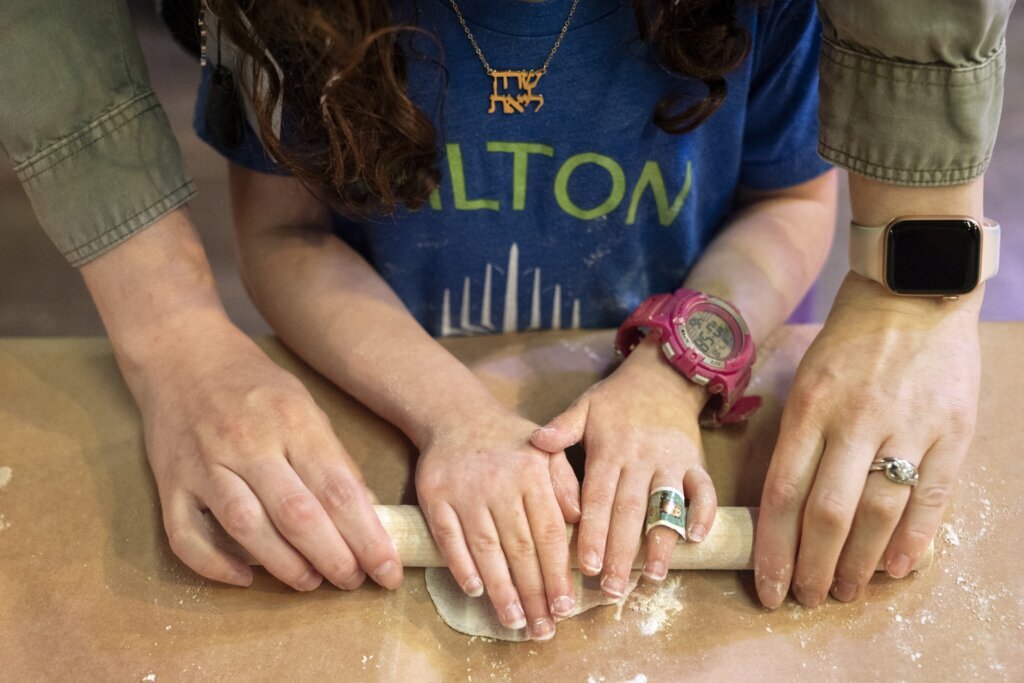 Children learn matzo making and Passover’s traditions ahead of the Jewish holiday
