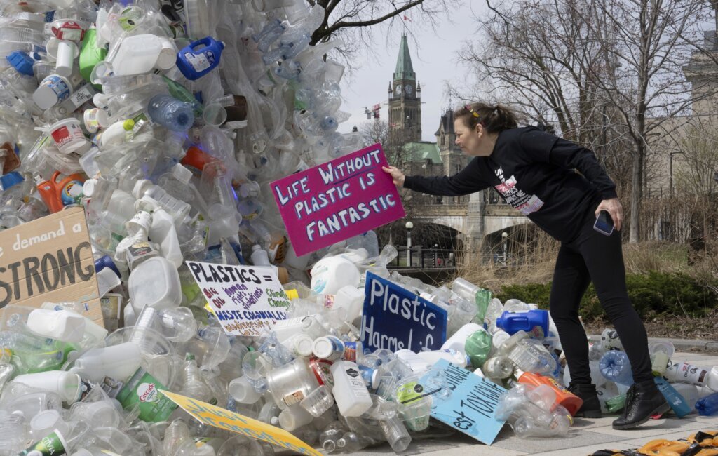 At plastics treaty talks in Canada, sharp disagreements on whether to limit plastic production