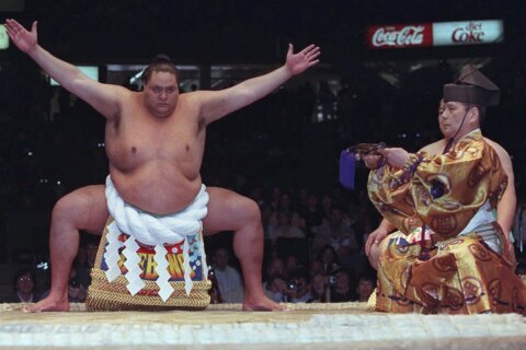 Hawaii-born sumo champion Akebono Taro dies of heart failure at the age of 54 in Japan