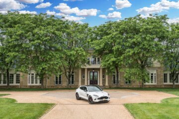 The home has eight bedrooms and 11 baths. 