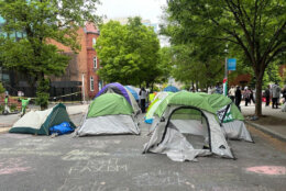 tents in the street