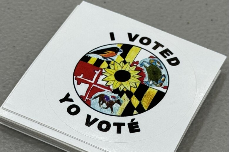 maryland i voted sticker