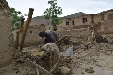 Heavy rains set off flash floods in northern Afghanistan, killing at least 50 people
