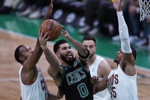 Jayson Tatum scores 25 to lead Celtics past Cavaliers 113-98 and into 3rd consecutive East finals