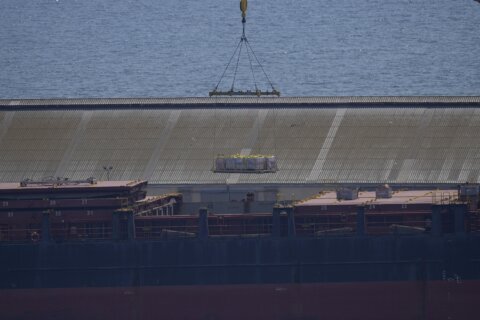 Ship loaded with aid heads for US-built Gaza pier, but it’s unclear when or how it will be delivered