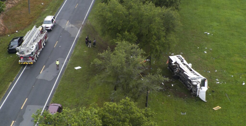 Mexican citizens were traveling to work at a Florida farm when a pickup hit their bus, killing 8