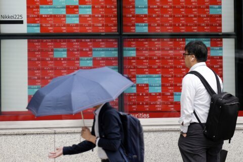 Stock market today: Asian markets follow Wall Street swings after Fed keeps interest rates high