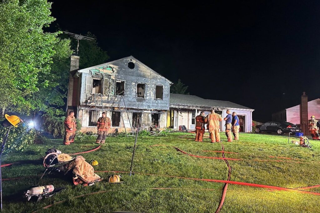 Family displaced in Montgomery Co. after house struck by lightning