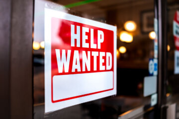 'Help Wanted' sign