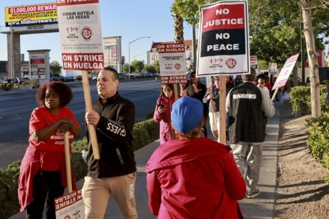 Hotel union workers end strike against Virgin Hotels Las Vegas with contract talks set for Tuesday