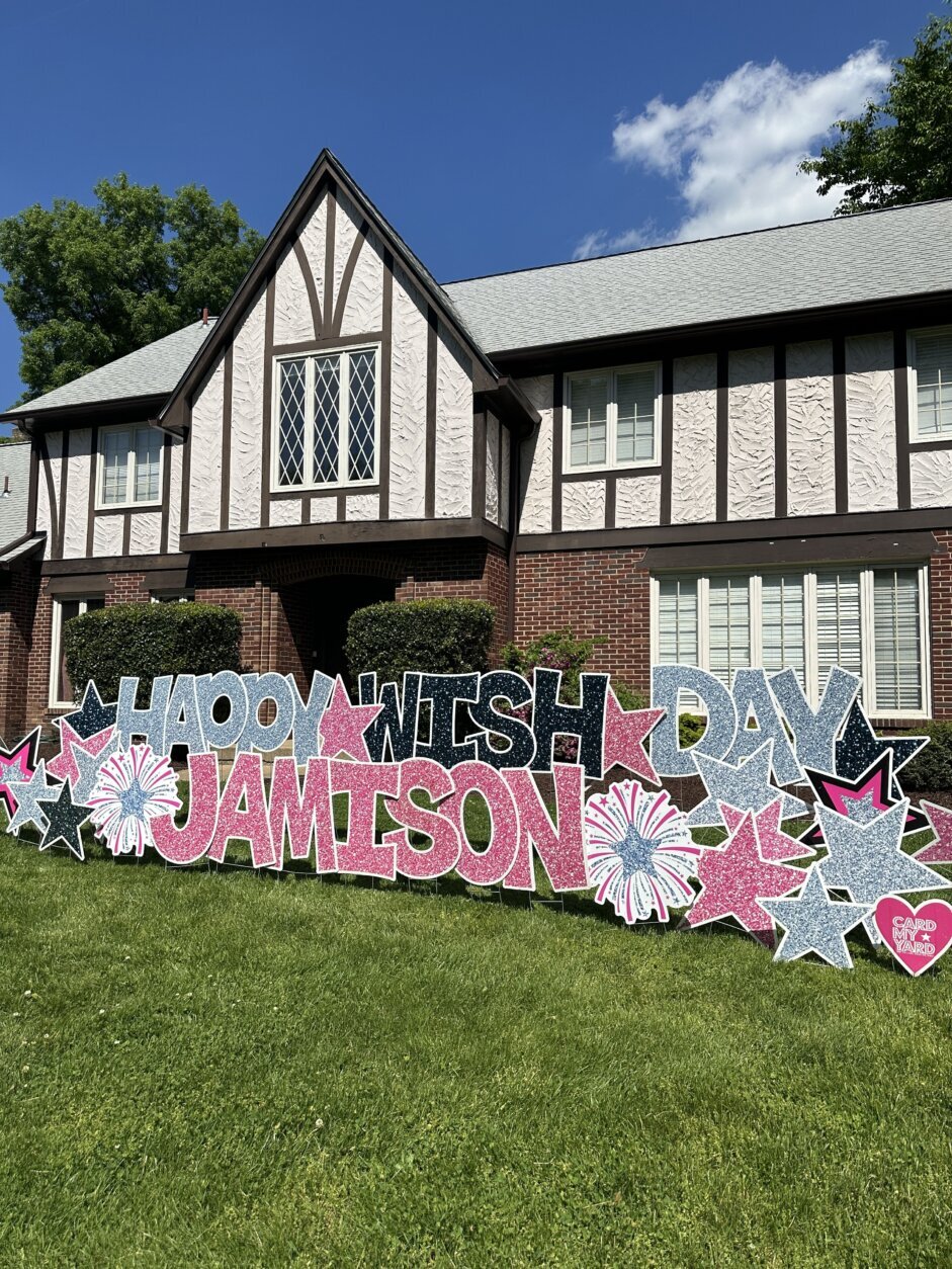 Happy Wish Day sign for Jamison Cohen