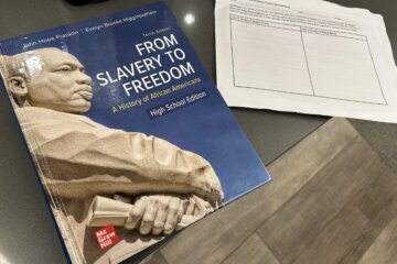 The textbook, “From Slavery to Freedom,” covers what happened during an “era of self-help” and how challenges that African Americans have faced evolved over time.