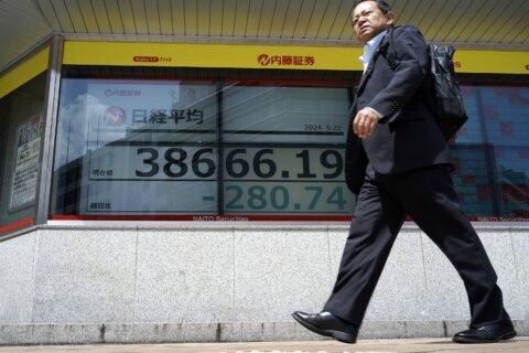 Stock market today:  Asian shares are mixed, with China stocks down, after Wall St retreat