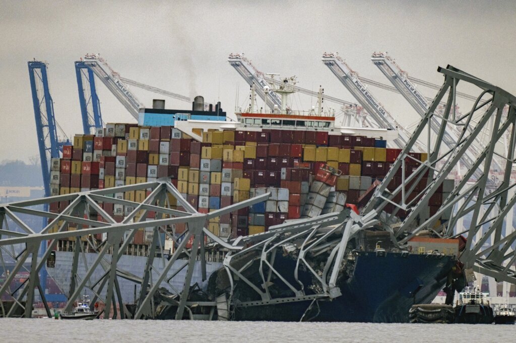 Ship that caused deadly Baltimore bridge collapse to be refloated and moved