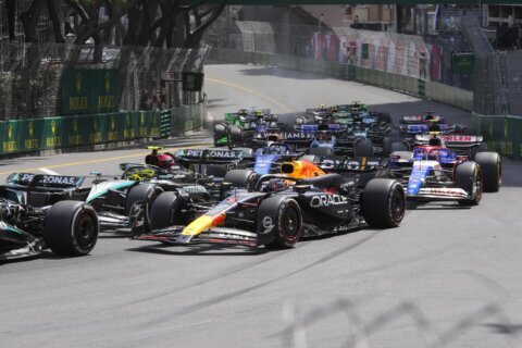 Ferrari’s Leclerc wins F1 Monaco GP after 1st-lap crash takes out Perez and 2 other cars
