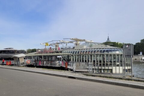 Pride House on Seine River barge is inaugurated by Paris Olympics organizers