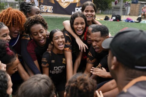 Young women in a Rio favela hope to overcome slum violence to play in the Women’s World Cup in 2027