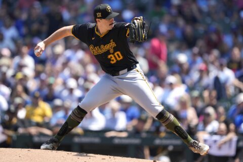 Paul Skenes strikes out 11 in 6 no-hit innings, gets 1st win as the Pirates beat the Cubs 9-3