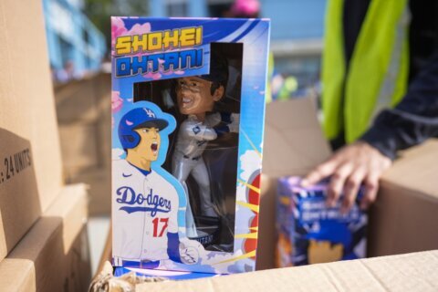Dodgers’ first Shohei Ohtani bobblehead giveaway creates ‘a stir’ and snarls stadium traffic