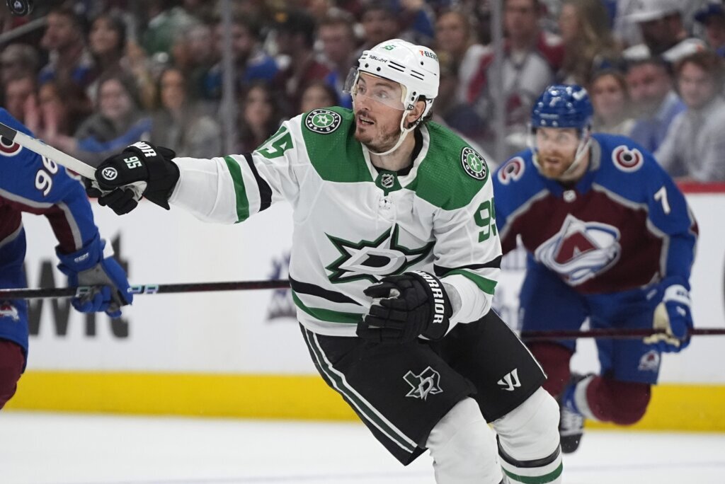 Duchene scores winner in 2nd OT, Stars advance to Western Conference final with 2-1 win over Avs