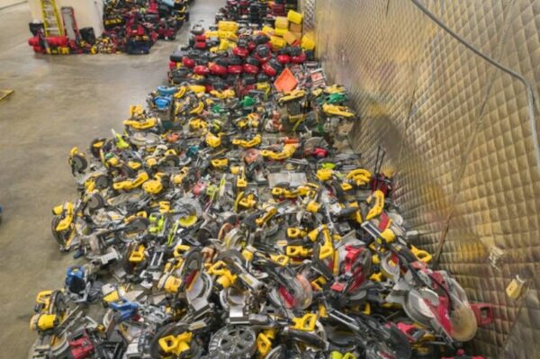 pile of stolen tools