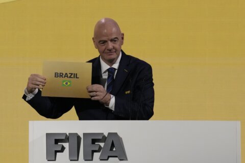 Brazil picked by FIFA to get soccer's 2027 Women's World Cup, a first for South America